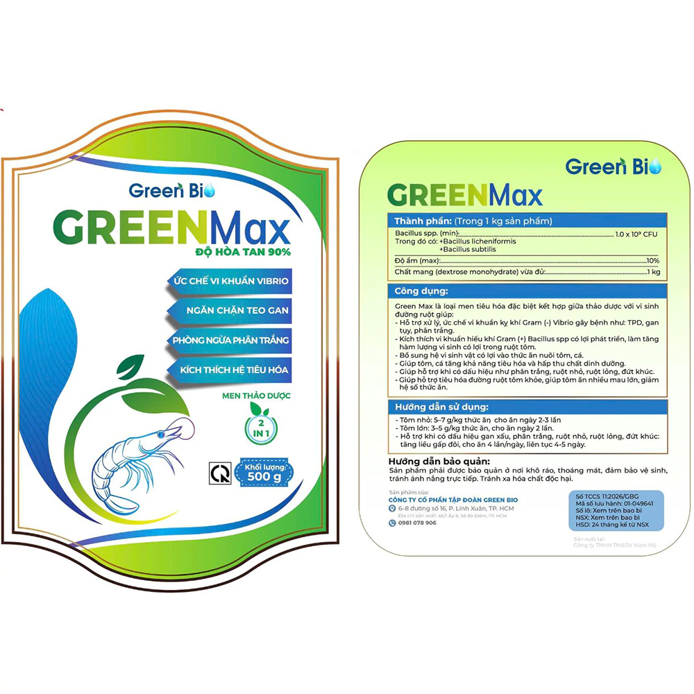 Green Max nhãn