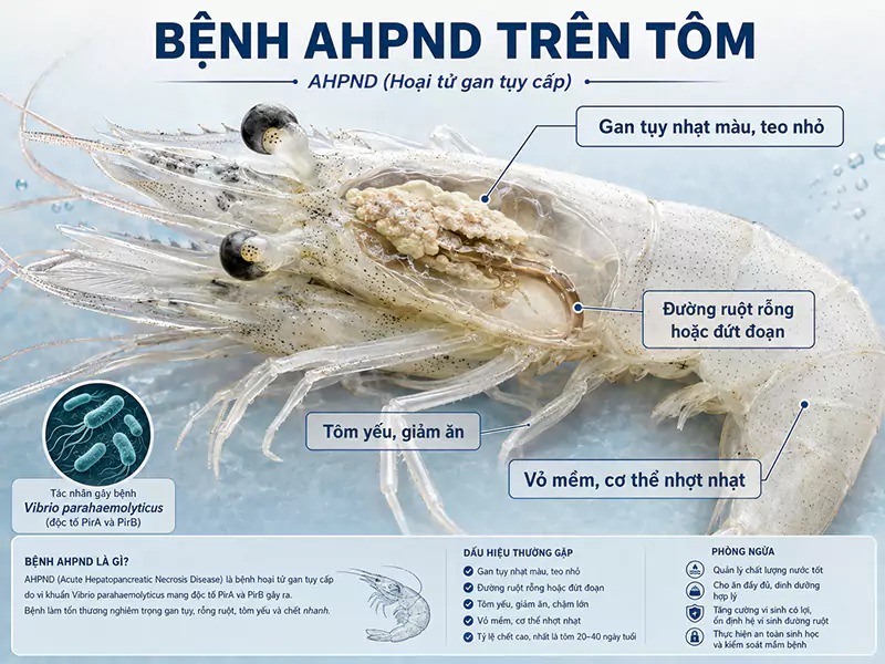 Bệnh AHPND trên tôm Bệnh AHPND trên tôm