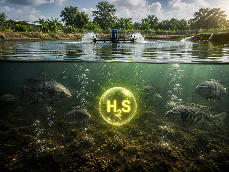 Khí độc H2S trong ao cá Khí độc H2S trong ao cá