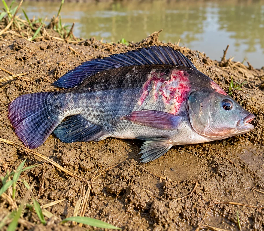Bệnh lở loét trên cá rô phi