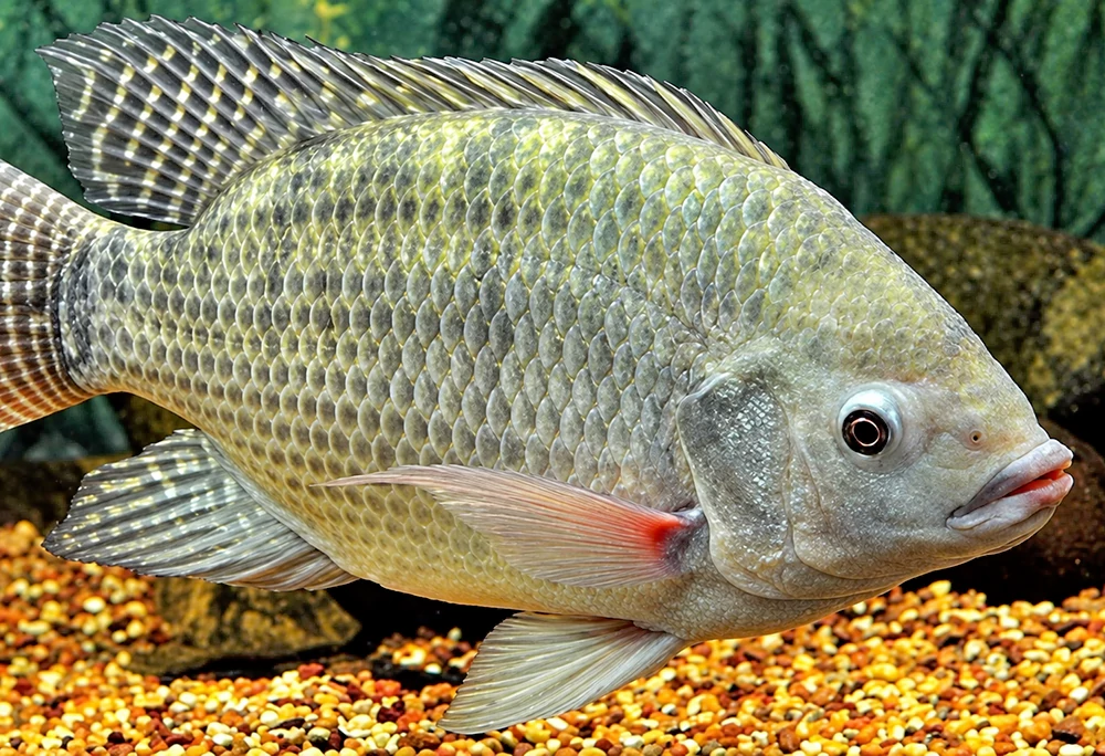 Cá rô phi bị lồi mắt Cá rô phi bị lồi mắt